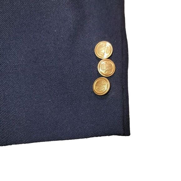Arnold Palmer Mens Blazer 44L 2 Button Blue Blazer Sport Coat Jacket Gold Button - Picture 5 of 13